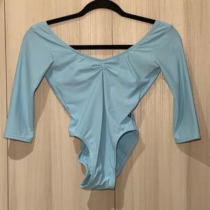 Luckyleo Dancewear - Moon Low Back Leotard With Sleeves in Size Small